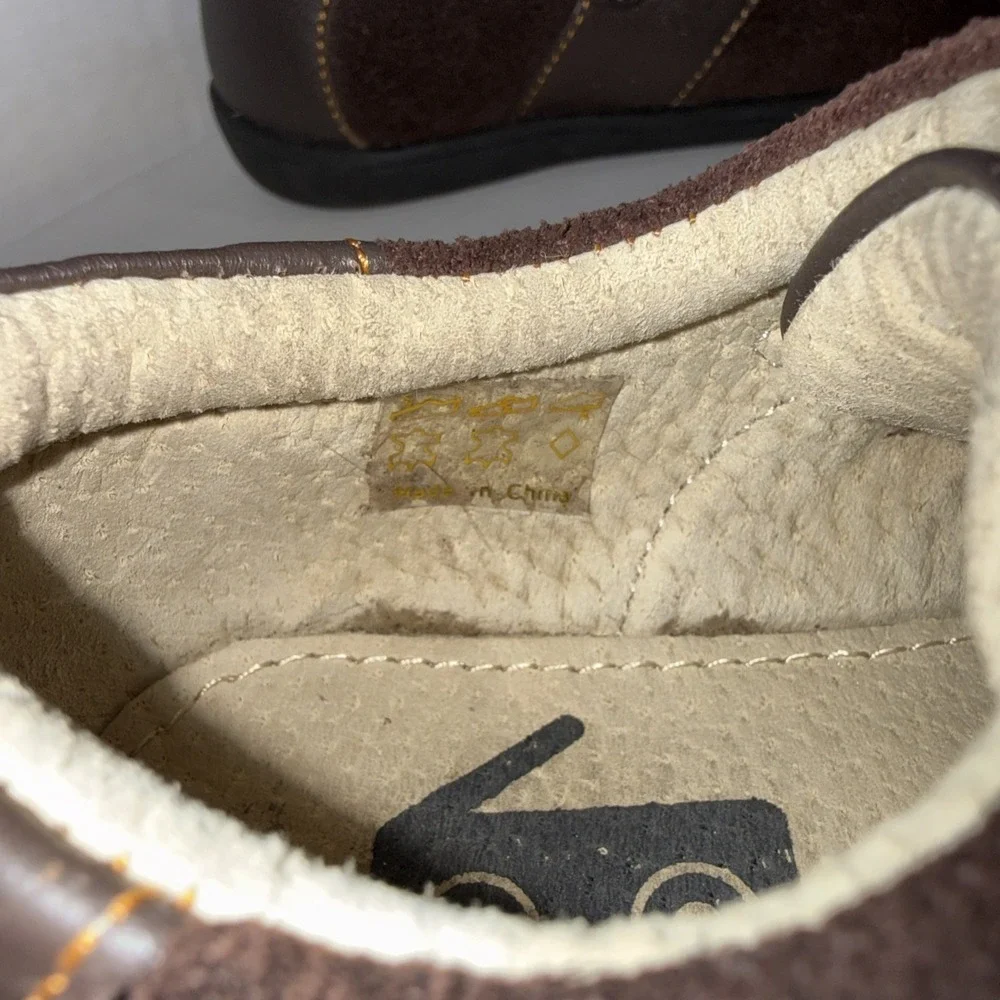 See Kai Run Brown Suede Loafers Baby Kids Toddler Walking Rubber Sole Shoes Sz 7
